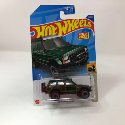 '95 Jeep Cherokee #150 * GREEN * 2022 Hot Wheels