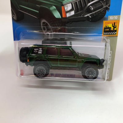 '95 Jeep Cherokee #150 * GREEN * 2022 Hot Wheels