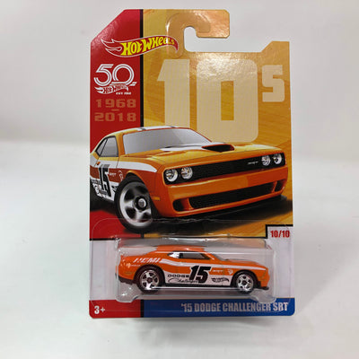 '15 Dodge Challenger SRT * Orange * Hot Wheels Throwback Decades Target