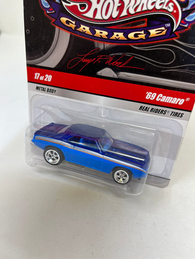 '69 Camaro #17 * BLUE * Hot Wheels Larry's Garage