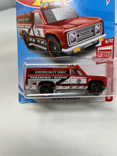 Rapid Responder #123 * Red Edition Target Only * 2019 Hot Wheels