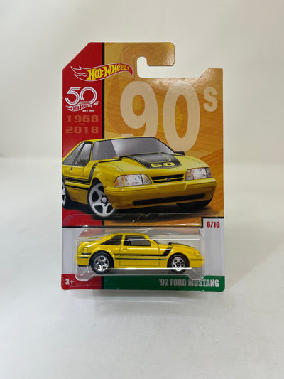 '92 Ford Mustang * Yellow * Hot Wheels Decades Target