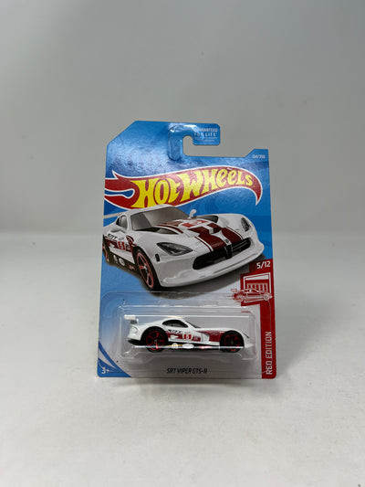 SRT Viper GTs-R #124 * 2019 Hot Wheels * White Target Red Edition Series
