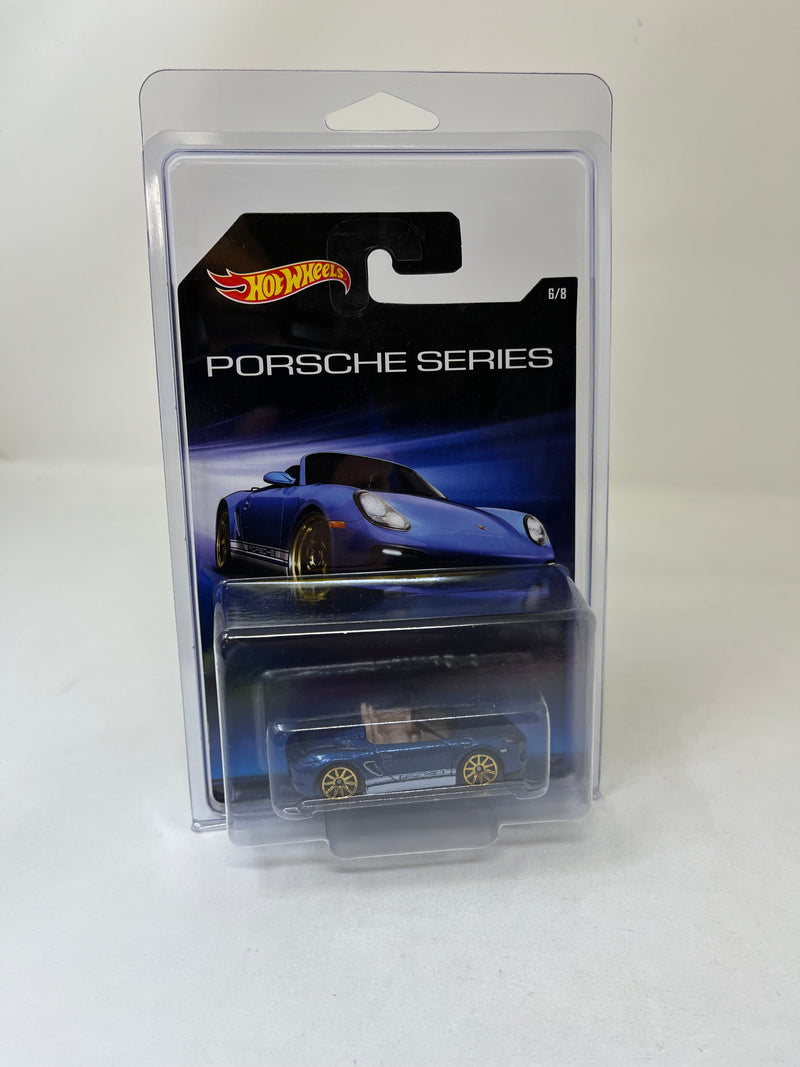 Porsche Boxster Spyder 6/8 * Blue * Hot Wheels Porsche Series Walmart