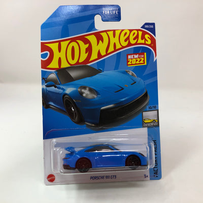 Porsche 911 GT3 #199 * Blue * 2022 Hot Wheels Basic