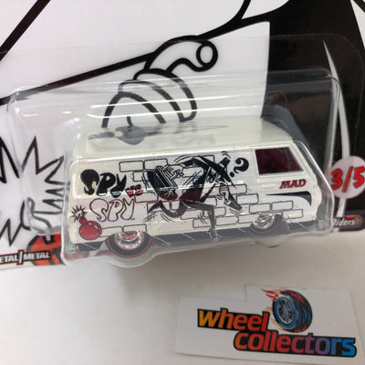 '66 Dodge A100 Spy vs Spy * WHITE * Hot Wheels Pop Culture MAD Magazine