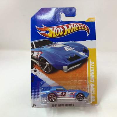 '69 Copo Corvette #4 * Blue * 2011 Hot Wheels Basic