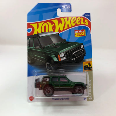 '95 Jeep Cherokee #150 * Green * 2022 Hot Wheels Basic