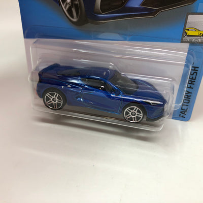 2020 Chevy Corvette #106 * Blue * 2022 Hot Wheels Basic
