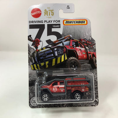 Ford F-350 Superduty #82 * Red * Matchbox 75 Years Basic Series