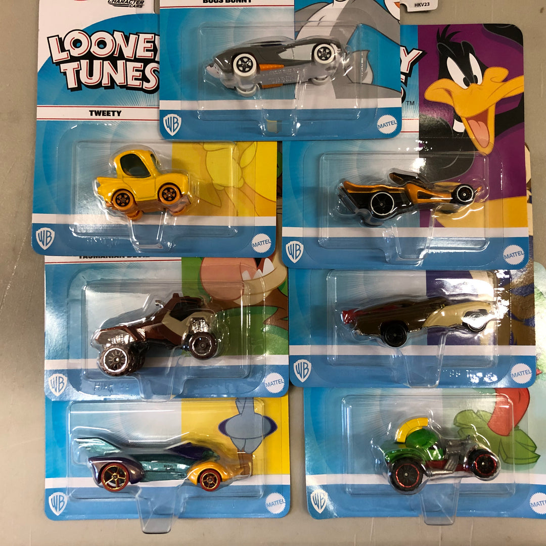 7 Car Set * 2023 Hot Wheels Looney Tunes Character Cars Case D