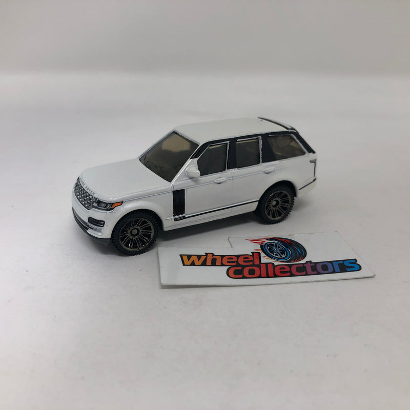 Land Rover Vogue SE * WHITE * Matchbox Moving Parts Loose 1:64 Scale Model