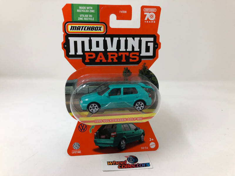 1995 Volkswagen Golf MK 38/54 * 2023 Matchbox Moving Parts Case E