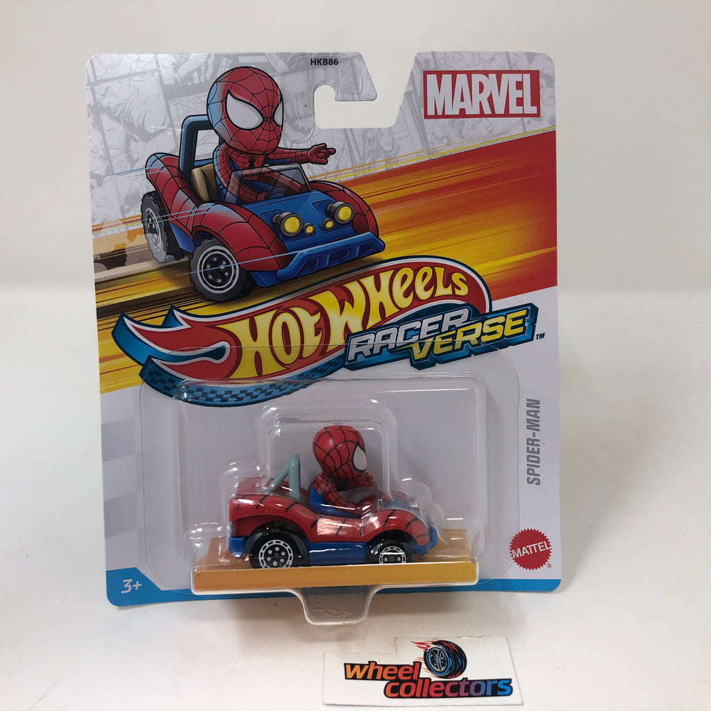 Circuit Racerverse Spider Man Hot Wheels en multicolore