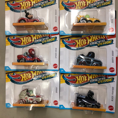 NEW! 6 Car Set RACER VERSE New Series * Hot Wheels Character Cars HOT!!!