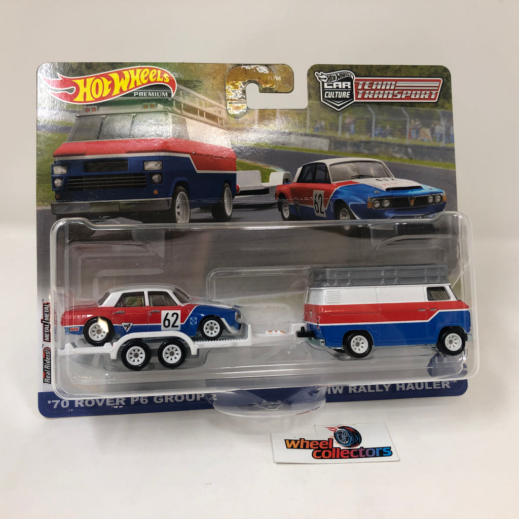 2023 チームトランスポートrover P6 70 Rover P6 Group 2 & Hauler * 2023 Hot Wheels Team Transport Car