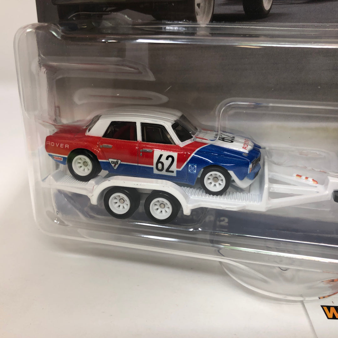 70 Rover P6 Group 2 & Hauler * 2023 Hot Wheels Team Transport Car