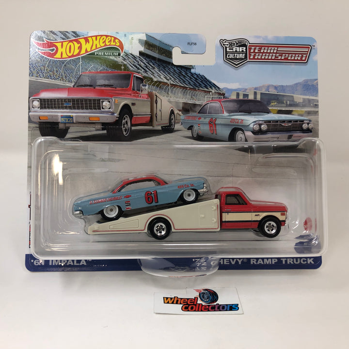 Amazon.com: Hot Wheels '61 Impala and '72 Chevy Ramp Truck