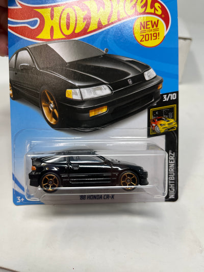 '88 Honda CR-X #49 * BLACK * 2019 Hot Wheels Basic