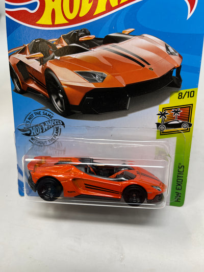 Lamborghini Aventador J #223 * Orange * 2019 Hot Wheels