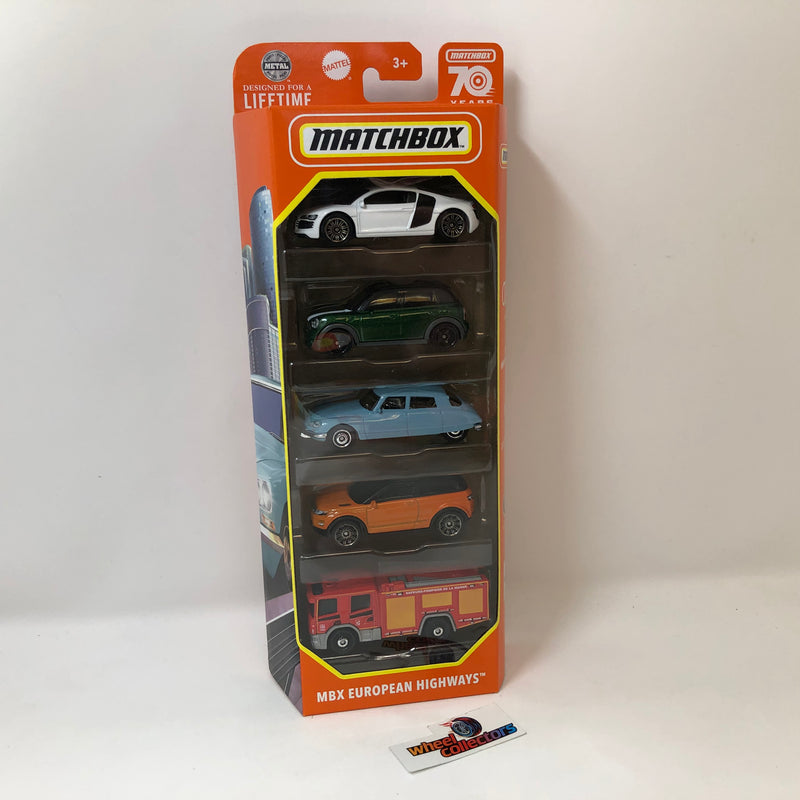 European Highways II 5-Pack * 2023 Matchbox 70th Annivsary 5-Pack Case N