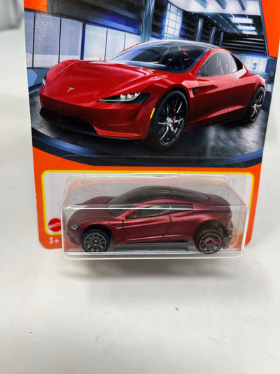 Tesla Roadster #4 * RED * Matchbox Basic Series