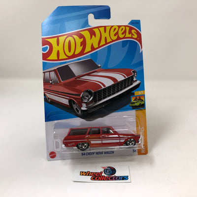 '64 Chevy Nova Wagon #222 * RED * 2023 Hot Wheels Case M