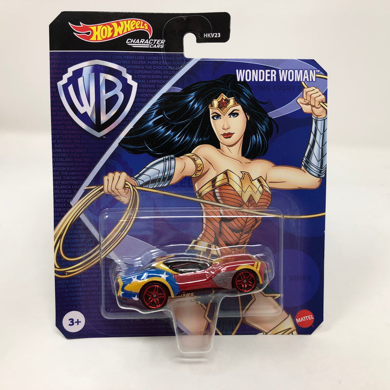 Wonder Woman * NEW!! 2023 Hot Wheels WB Character Cars Case E