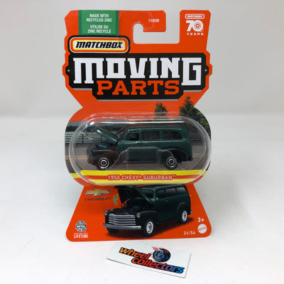 1950 Chevy Suburban #24 * DARK Green * 2023 Matchbox Moving Parts Case F
