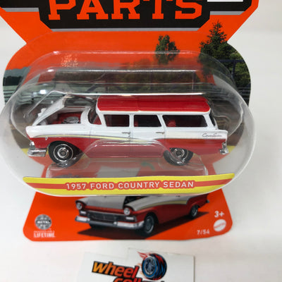 1957 Ford Country Sedan #7 * Red/White * 2023 Matchbox Moving Parts Case F