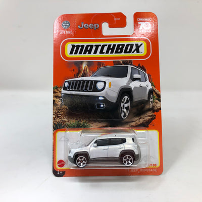 '19 Jeep Renegade #40 * White * 2023 Matchbox New! S Case Release
