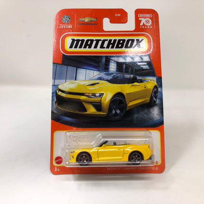 '16 Chevy Camaro Covertible * Yellow * 2023 Matchbox New! S Case Release