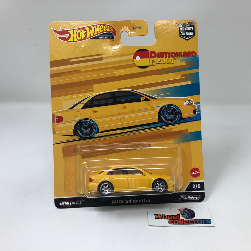 Audi S4 quattro * YELLOW * Hot Wheels Car Culture DEUTSCHLAND DESIGN