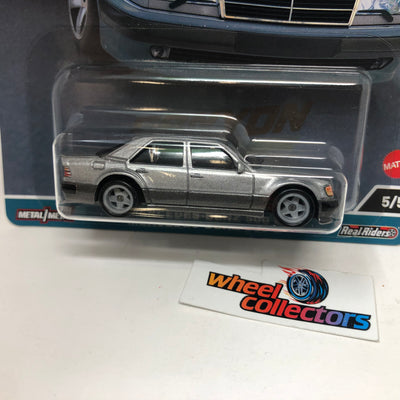 Mercedes-Benz 500 E #5 * SILVER * 2023 Hot Wheels Car Culture Canyon Warriors Case C