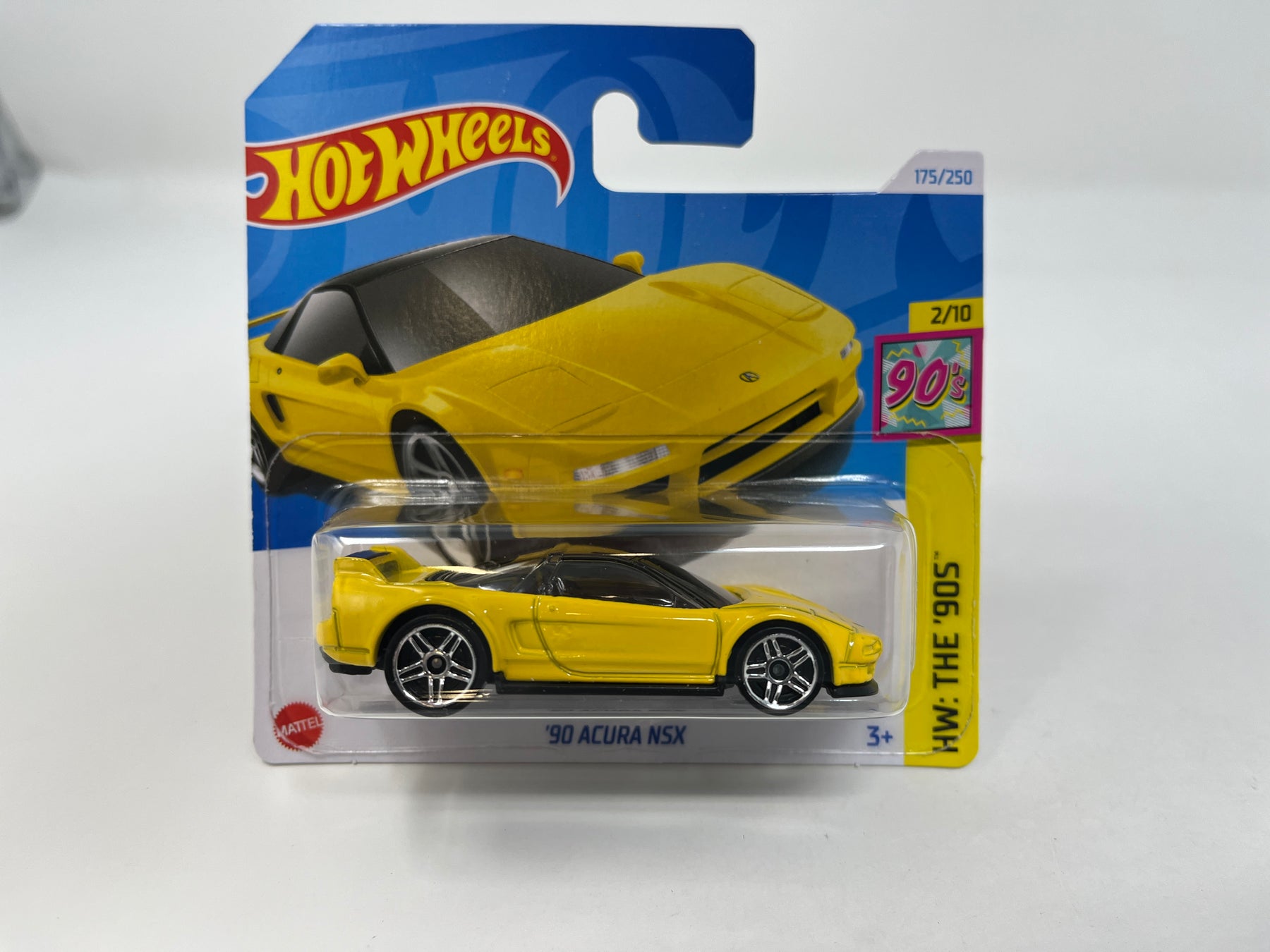90 Acura NSX #175 Yellow 2024 Hot Wheels SHORT CARD Case L