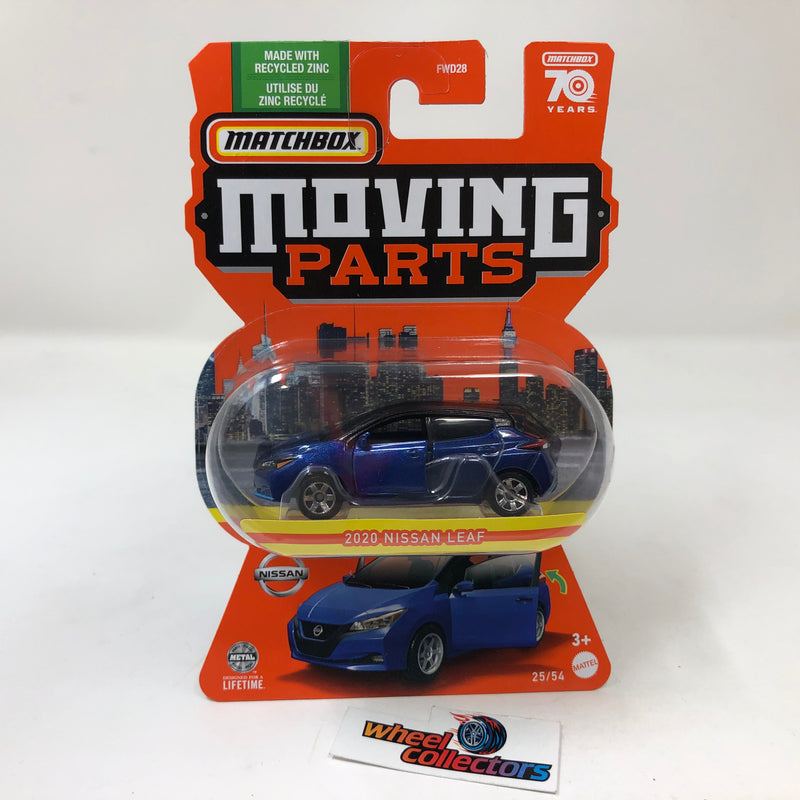 2020 Nissan Leaf * BLUE * 2023 Matchbox Moving Parts Case G