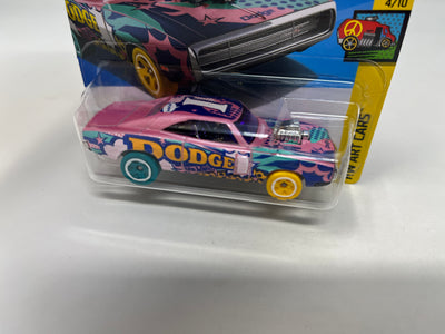 '70 Dodge Charger R/T #108 * Pink * 2024 Hot Wheels SHORT CARD Case L