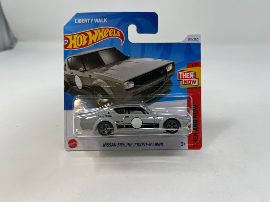 Nissan Skyline 2000GT R LBWK 181 Grey 2024 Hot Wheels SHORT CARD Wheelcollectors LLC