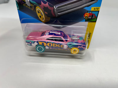 '70 Dodge Charger R/T #108 * Pink * 2024 Hot Wheels Case L