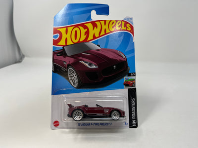 '15 Jaguar F-type Project 7 #116 * Burgundy * 2024 Hot Wheels Case L