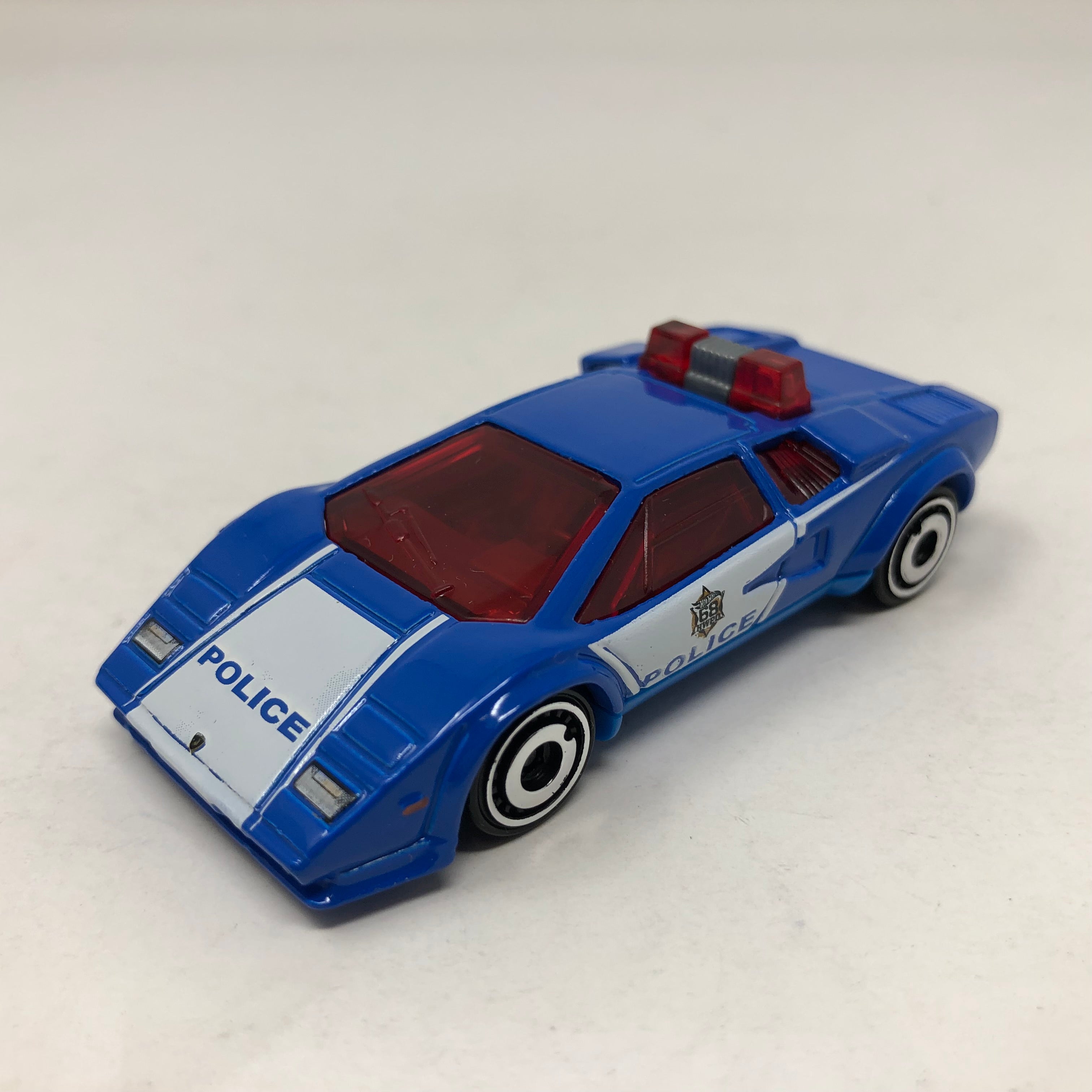 Lamborghini Countach Police Car * Hot Wheels 1:64 scale Loose Diecast ...