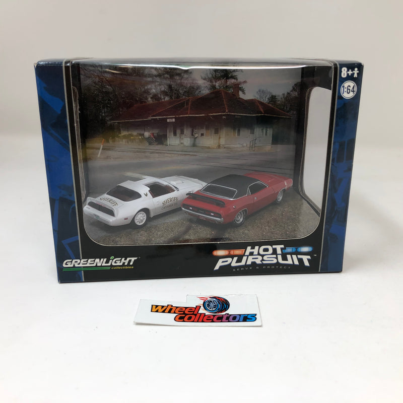 Pontiac Trans Am & Dodge Challenger * 2-Pack * Greenlight Hot Pursuit
