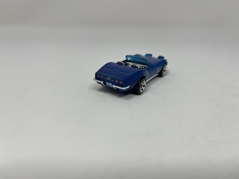 1972 Stingray Corvette Convertible * BLUE * Hot Wheels 1:64 scale Loose diecast