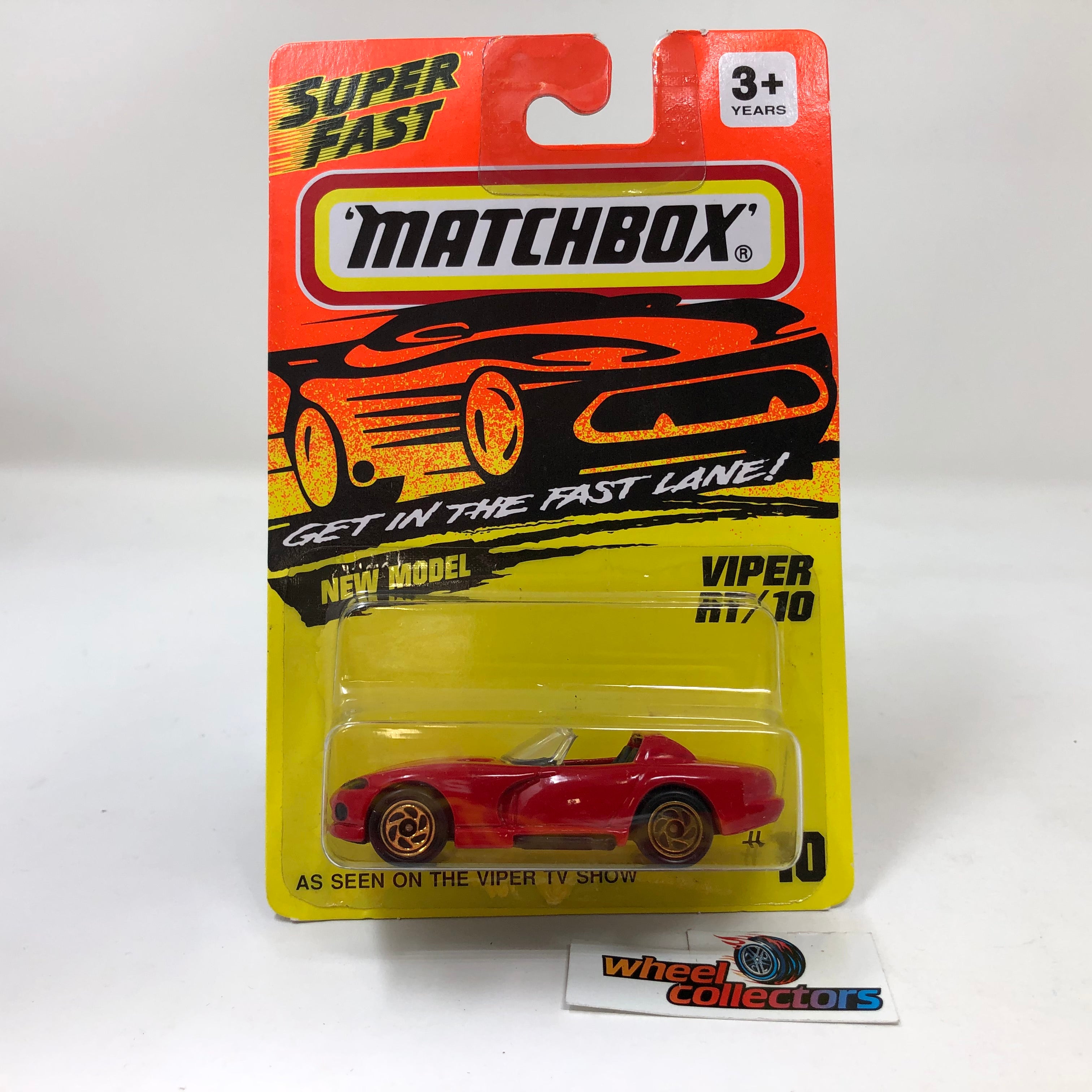 Viper RT/10 #10 * Red w/ Gold Rims * Matchbox Super Fast ...