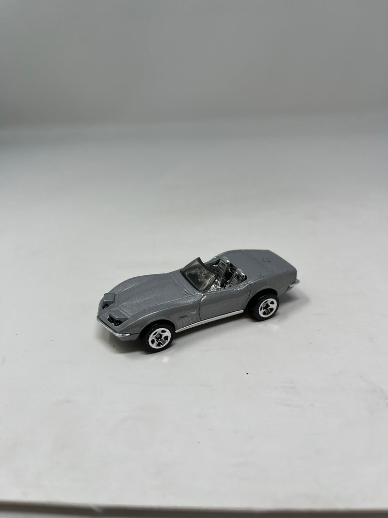 1972 Stingray Corvette Convertible * Silver * Hot Wheels 1:64 scale Loose diecast