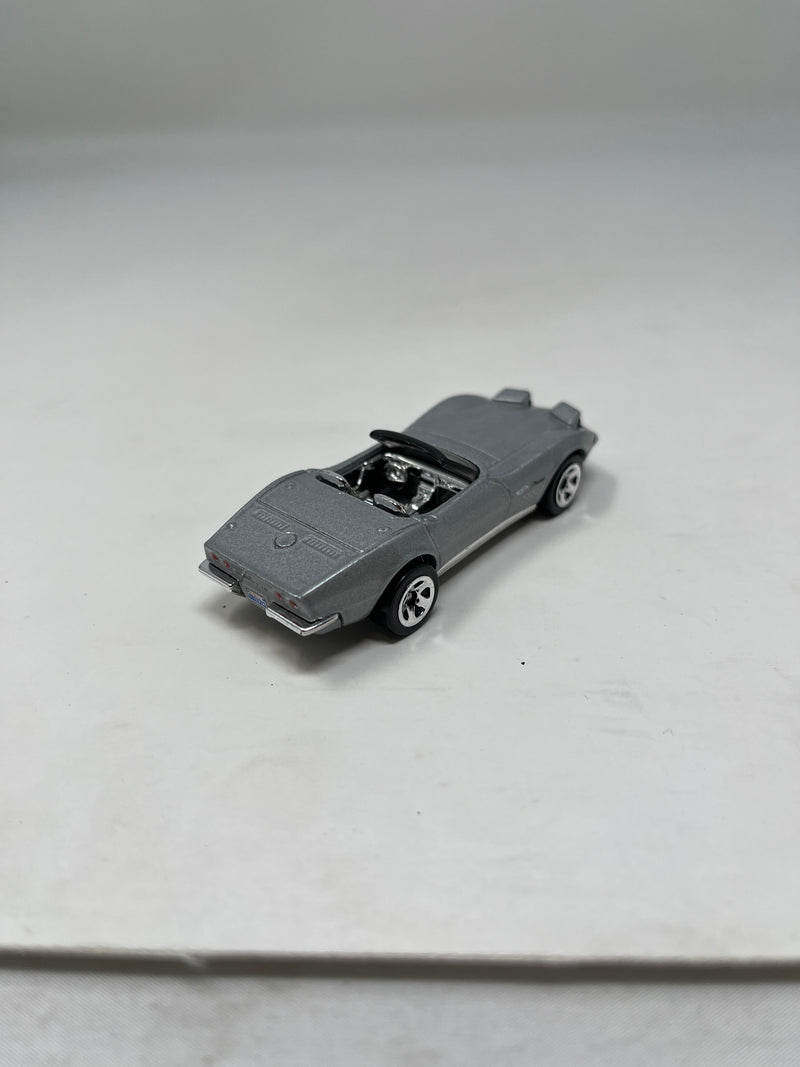 1972 Stingray Corvette Convertible * Silver * Hot Wheels 1:64 scale Loose diecast