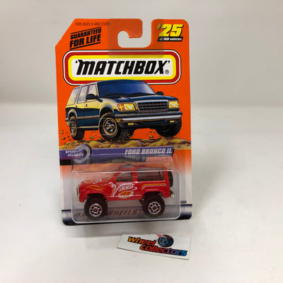 Ford Bronco II #25 * Red * Matchbox Basic Mainline Series