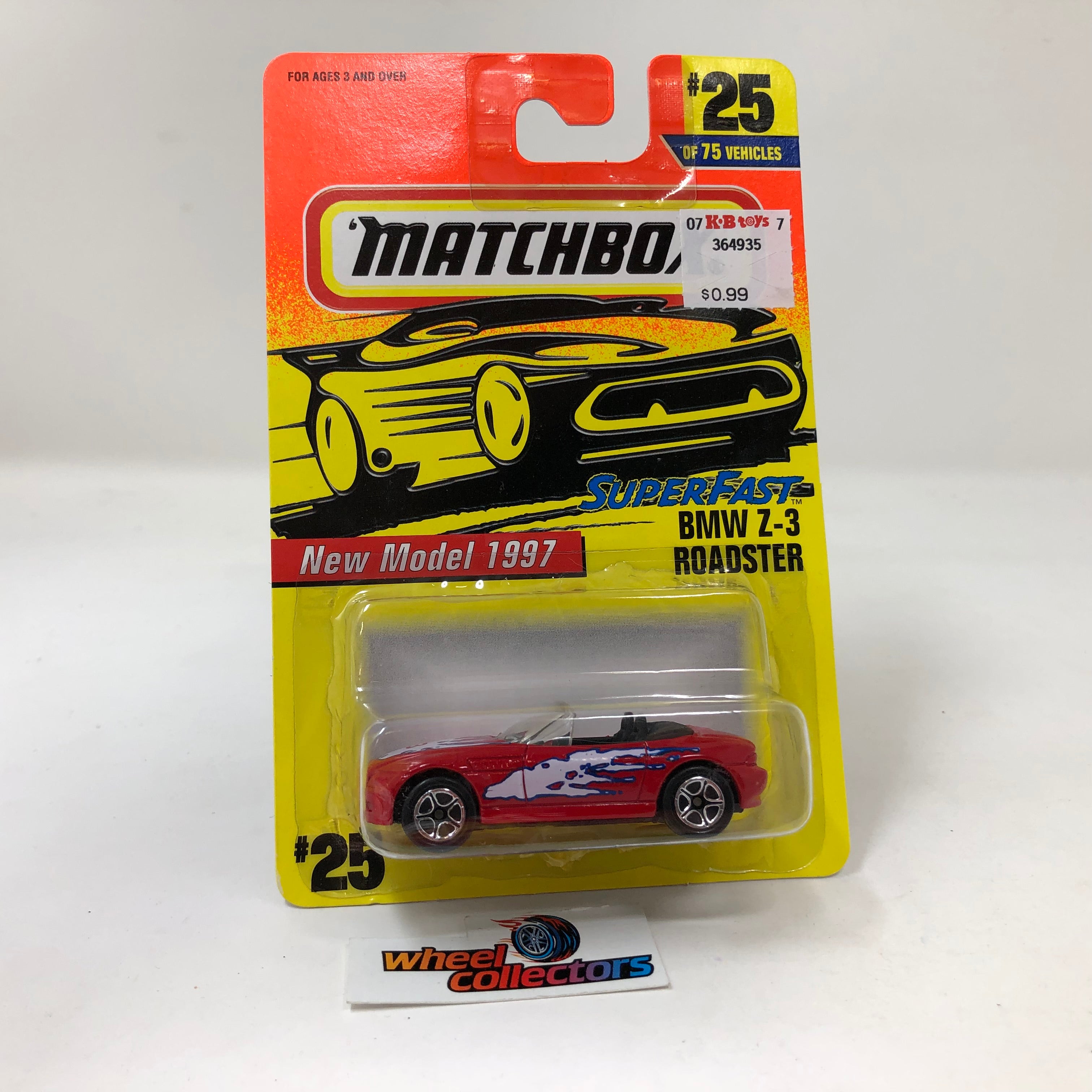 BMW Z-3 Roadster #25 * Red * Matchbox Superfast Series ...