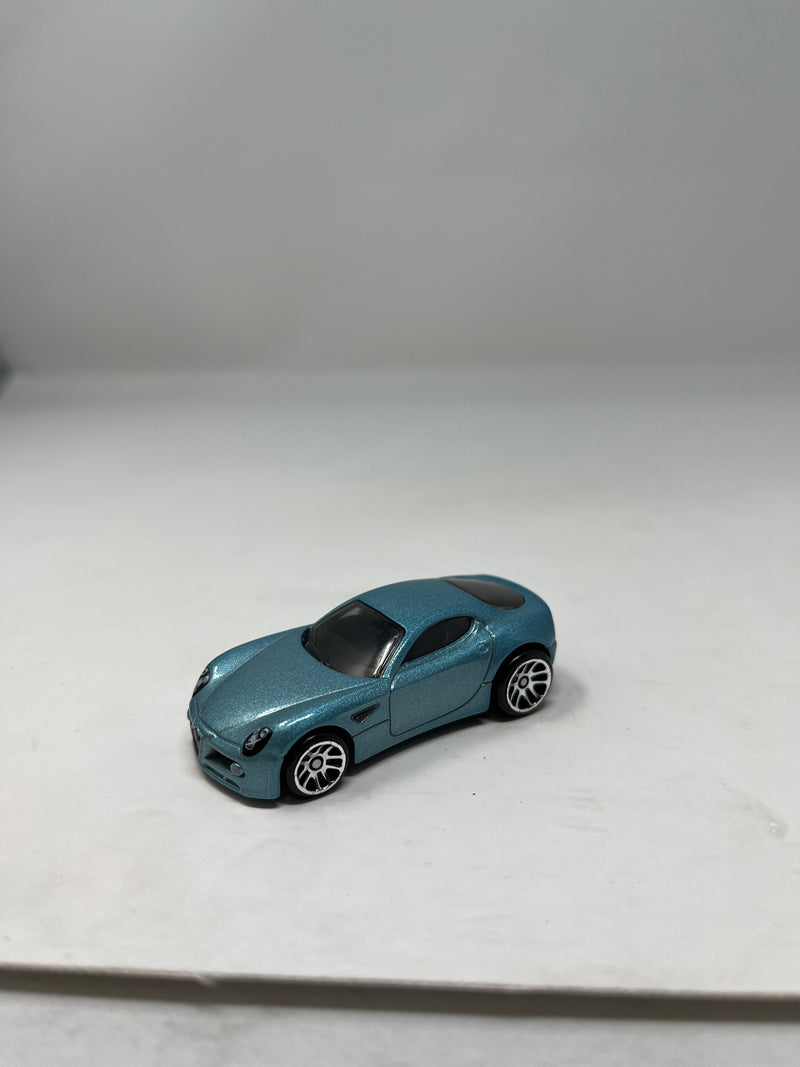 Alfa Romeo 8C Competizione * Light Blue * Hot Wheels 1:64 scale Loose Diecast model