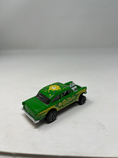 '55 Chevy Bel Air Gasser * Green * Hot Wheels 1:64 scale Loose Diecast model